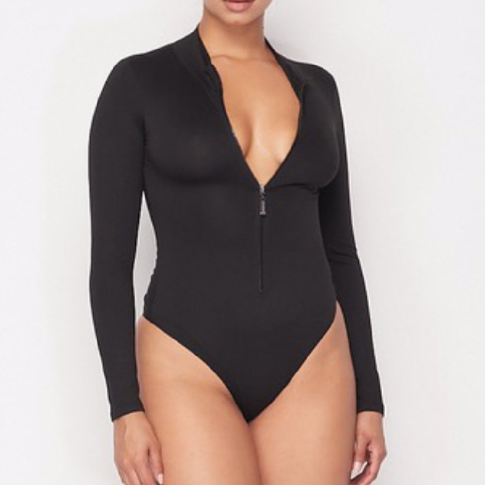 Black Long Sleeve Bodysuit
